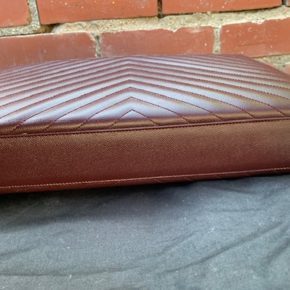 RECEIPT- SAINT LAURENT Large Monogramme Envelope Chain Bag - Bordeaux - Picture 6 of 13